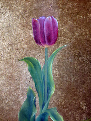 Tulipan pintura óleo