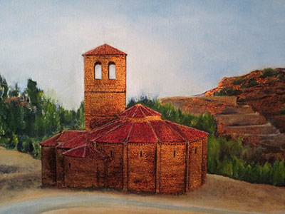 Vera Cruz de Segovia pintura óleo